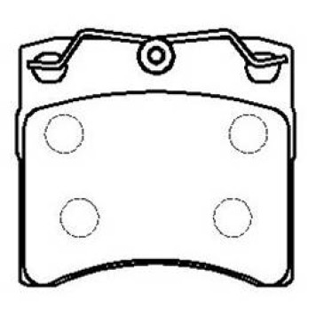 Колодки тормозные дисковые VW TRANSPORTER T-4 90- <b>HSB HP8546</b>