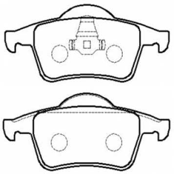 Колодки тормозные подходит для VOLVO S60,S70,S80 задние (4шт.) <b>HSB HP8560</b>