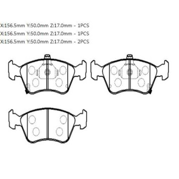 Колодки тормозные TOYOTA Avensis передние (4шт.) <b>HSB HP9139</b>-1