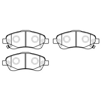 Колодки тормозные дисковые TOYOTA AVENSIS 03>COROLLA VERSO 1.82.0D2.2D пер. передние к-т <b>HSB HP9150</b>