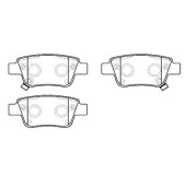 Колодки тормозные дисковые задн TOYOTA: AVENSIS 03 - , AVENSIS седан 03 - , AVENSIS универсал 03 - , COROLLA Verso 04 - <b>HSB HP9152</b>