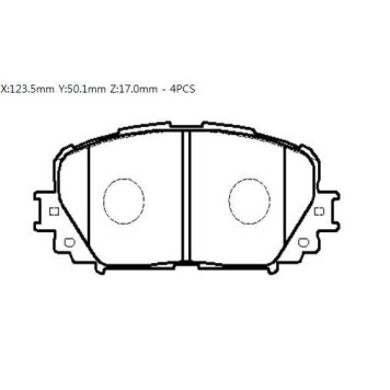 Колодки тормозные дисковые TOYOTA: VITZ <b>HSB HP9156</b>-1