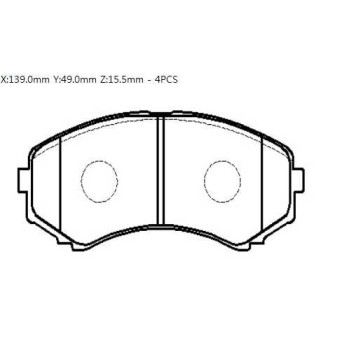 Колодки тормозные <b>HSB HP9187</b>-1