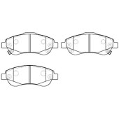 Колодки торм. ( №1 в корее) HONDA CR-V III -7 перед. к-т <b>HSB HP9247</b>