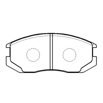 Колодки тормозные дисковые MITSUBISHI MIRAGE, LANCER <b>HSB HP9268</b>