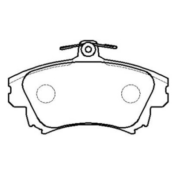 Колодки тормозные подходит для VOLVO S40,V40 MITSUBISHI Carisma передние (4шт.) <b>HSB HP9291</b>