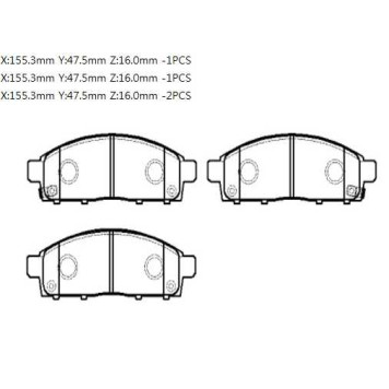 Колодки тормозные дисковые MITSUBISHI: ZINGER <b>HSB HP9293</b>-1
