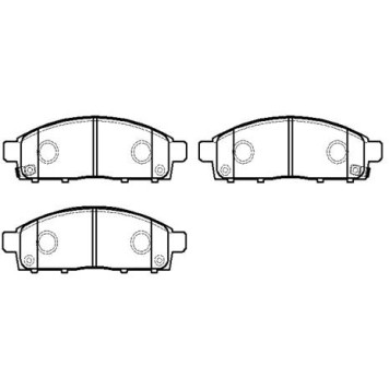 Колодки тормозные дисковые MITSUBISHI: ZINGER <b>HSB HP9293</b>