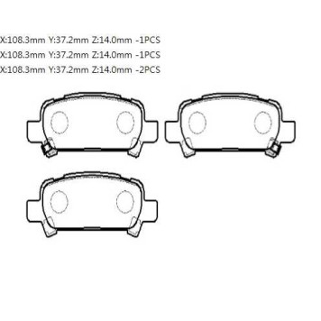 Колодки тормозные дисковые SUBARU: LEGACY, FORESTER <b>HSB HP9303</b>-1