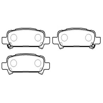 Колодки тормозные дисковые SUBARU: LEGACY, FORESTER <b>HSB HP9303</b>