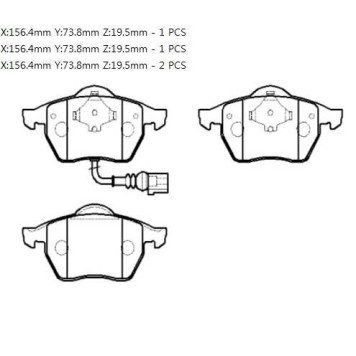 Колодки тормозные <b>HSB HP9471</b>-1