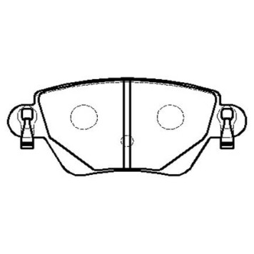 Колодки тормозные FORD Mondeo 3 (00-07) подходит для Jaguar X-Type (03-) RENAULT Kangoo (02-) задние (4шт.) <b>HSB HP9507</b>