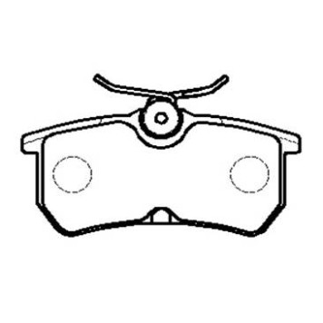 Колодки тормозные FORD Focus (98-05) задние (4шт.) <b>HSB HP9515</b>