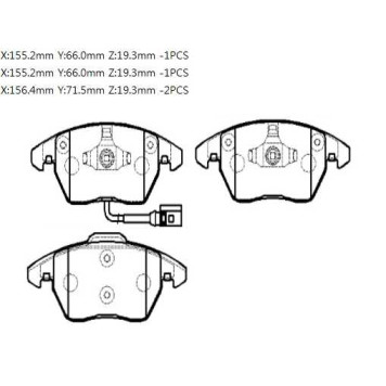 Колодки тормозные дисковые SEAT: Altea, Toledo _ <b>HSB HP9599</b>-1