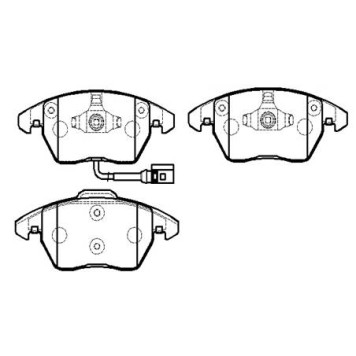 Колодки тормозные дисковые SEAT: Altea, Toledo _ <b>HSB HP9599</b>