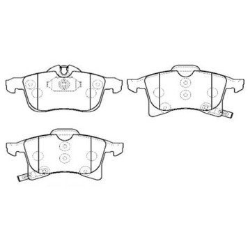Колодки тормозные дисковые OPEL ASTRA HMERIVAZAFIRA B передние к-т <b>HSB HP9653</b>