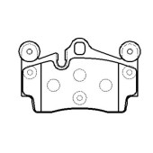 Колодки торм. ( №1 в корее) AUDI Q7VOLKSWAGEN TOUAREG 03>PORSCHE CAYENNE 03> задние к-т <b>HSB HP9662</b>