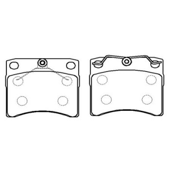 Колодки тормозные дисковые VW: T4 2.5 <b>HSB HP9840</b>