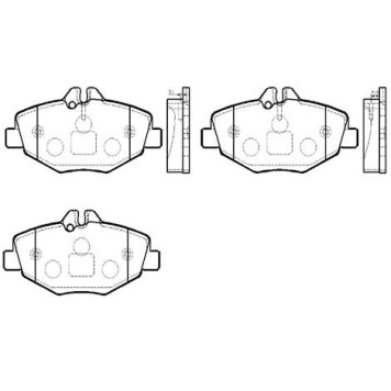 Колодки тормозные дисковые BEZN E-Class (W211)(S21 <b>HSB HP9918</b>