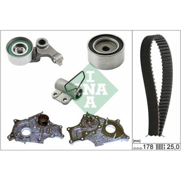 Комплект грм с насосом TOYOTA AVENSIS (T25) 2.0D-4D <b>INA 530054331</b>