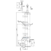JD JAS0172 - стойка газомасляная задняя правая /334259/