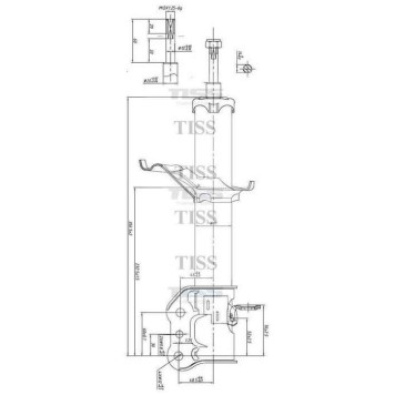 JD JAS0172 - стойка газомасляная задняя правая /334259/