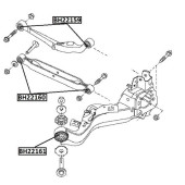Сайлентблок задн подески NISSAN QASHQAI J10, J11, X-TRAIL T31, T32 <b>JIKIU BH22159</b>