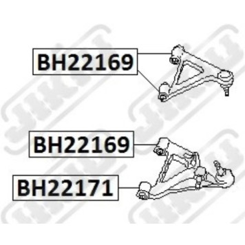Сайлентблок NISSAN Bassara JU30 Jan 99~Jan 3 <b>JIKIU BH22169</b>-1