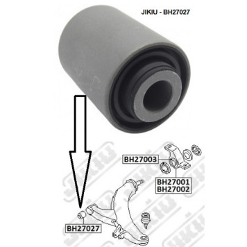 Сайлентблок рычага передний SUBARU FORESTER 96-02, LEGASY 88-03 <b>JIKIU BH27027</b>