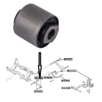 Сайлентблок задн подвески SUBARU LEGASY 98-09 <b>JIKIU BH27036</b>