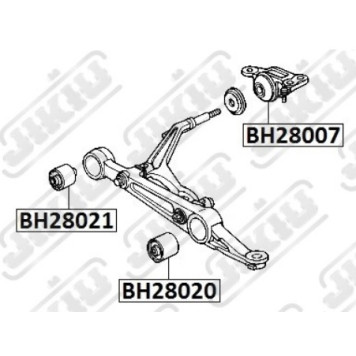Сайлентблок HONDA Civic EF Jan 87~Jan 98 <b>JIKIU BH28020</b>-1