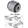 Сайлентблок задн подвески HONDA CIVIC 87-01, CR-V 96-01, INTEGRA 89-01 <b>JIKIU BH28098</b>