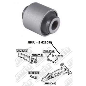 Сайлентблок задн подвески HONDA CIVIC 87-01, CR-V 95-01 <b>JIKIU BH28099</b>