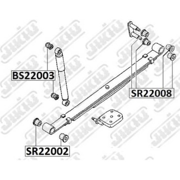 Втулка рессоры NISSAN Datsun Truck D21 Jan 92~Jan 96 <b>JIKIU SR22008</b>-1