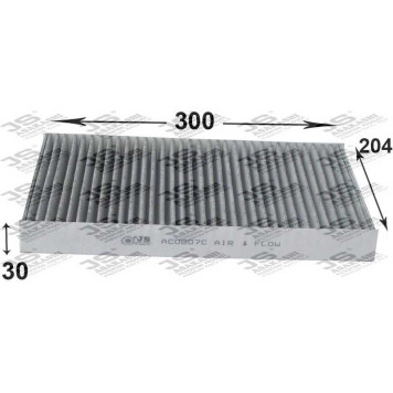 Фильтр салонный угольный <b>JS ASAKASHI AC0007C</b>