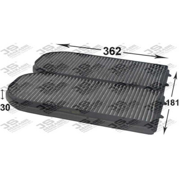 Фильтр салонный угольный (комплект из 2-х шт) <b>JS ASAKASHI AC0024CSET</b>-1