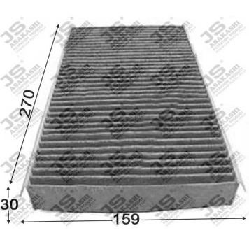 Фильтр салонный угольный <b>JS ASAKASHI AC0113C</b>