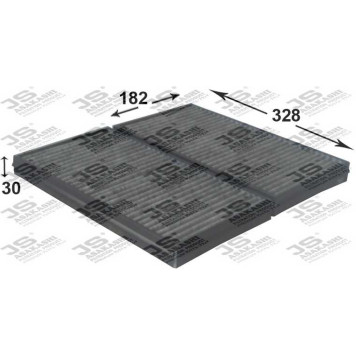 Фильтр салонный угольный (комплект из 2-х шт) <b>JS ASAKASHI AC0130CSET</b>