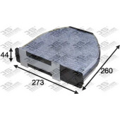 Фильтр салонный угольный <b>JS ASAKASHI AC0161C</b>