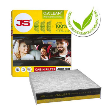Фильтр салонный O2CLEAN VW TOUAREG 10- <b>JS ASAKASHI AC0170B</b>