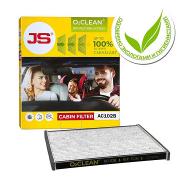 Фильтр салонный O2CLEAN TOYOTA LC PRADO 03-09/PRIUS 03-09, <b>JS ASAKASHI AC102B</b>-2