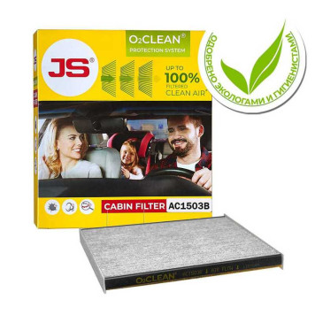 Фильтр салонный O2CLEAN TOYOTA COROLLA 02-09 <b>JS ASAKASHI AC1503B</b>-1