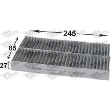 Фильтр салонный угольный <b>JS ASAKASHI AC202C</b>