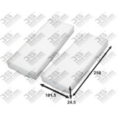 Фильтр салонный (комплект из 2-х шт) <b>JS ASAKASHI AC2507SET</b>