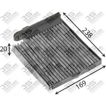 Фильтр салонный угольный <b>JS ASAKASHI AC2509C</b>