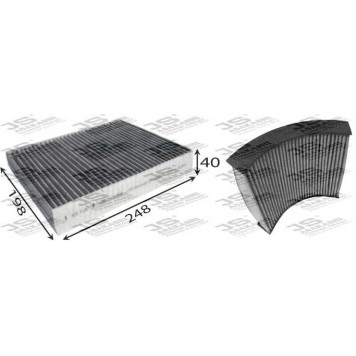 Фильтр салонный угольный <b>JS ASAKASHI AC32003C</b>