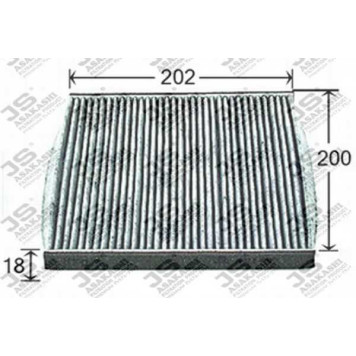 Фильтр салонный <b>JS ASAKASHI AC901J</b>-1