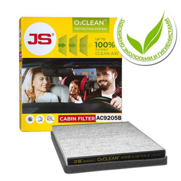 Фильтр салонный O2CLEAN CHEVROLET CRUZE 09-, OPEL ASTRA 10- <b>JS ASAKASHI AC9205B</b>-1