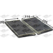 Фильтр салонный угольный (комплект из 2-х шт) <b>JS ASAKASHI AC981CSET</b>