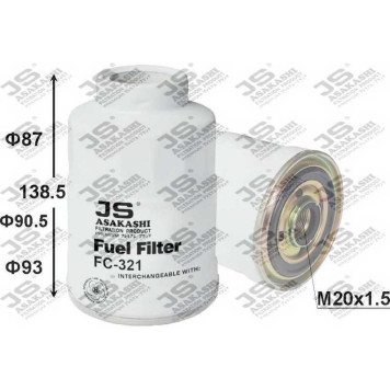 Фильтр топливный <b>JS ASAKASHI FC321J</b>